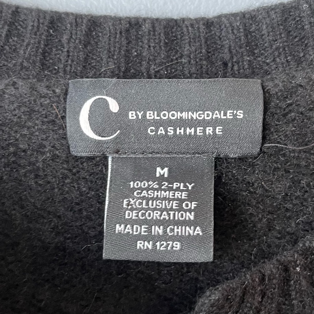 C By Bloomingdale’s Cashmere Garden Floral Cardigan - Picture 6 of 8